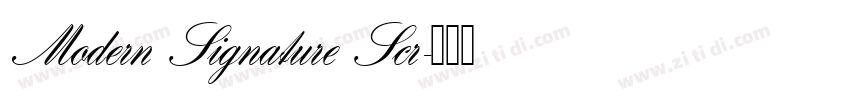 Modern Signature Scr字体转换